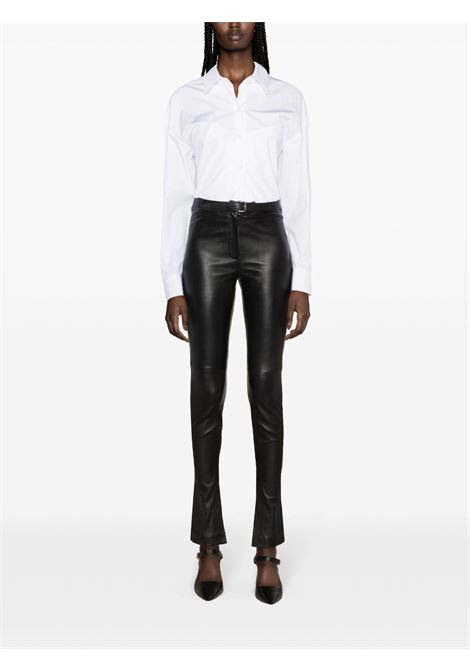 Black belted leather leggings - women ALEXANDER WANG | 1WC1244697001